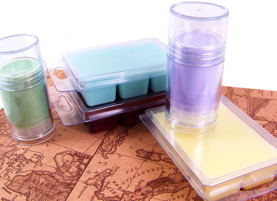 clamshell soaps and soap sticks