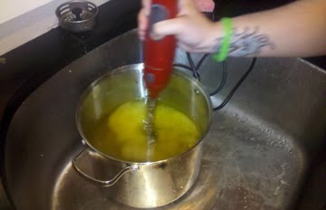 start mixing your soap!