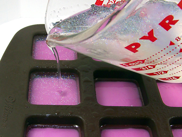 pour pink layer