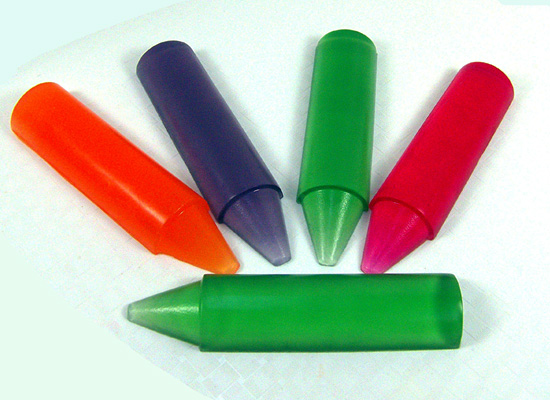 crayons made with melt and pour soap!