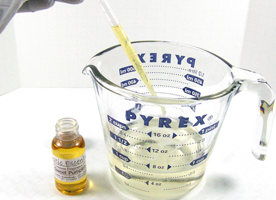 add fragrance oil with pipette