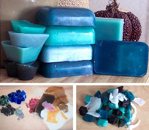 make gemstone soap rocks