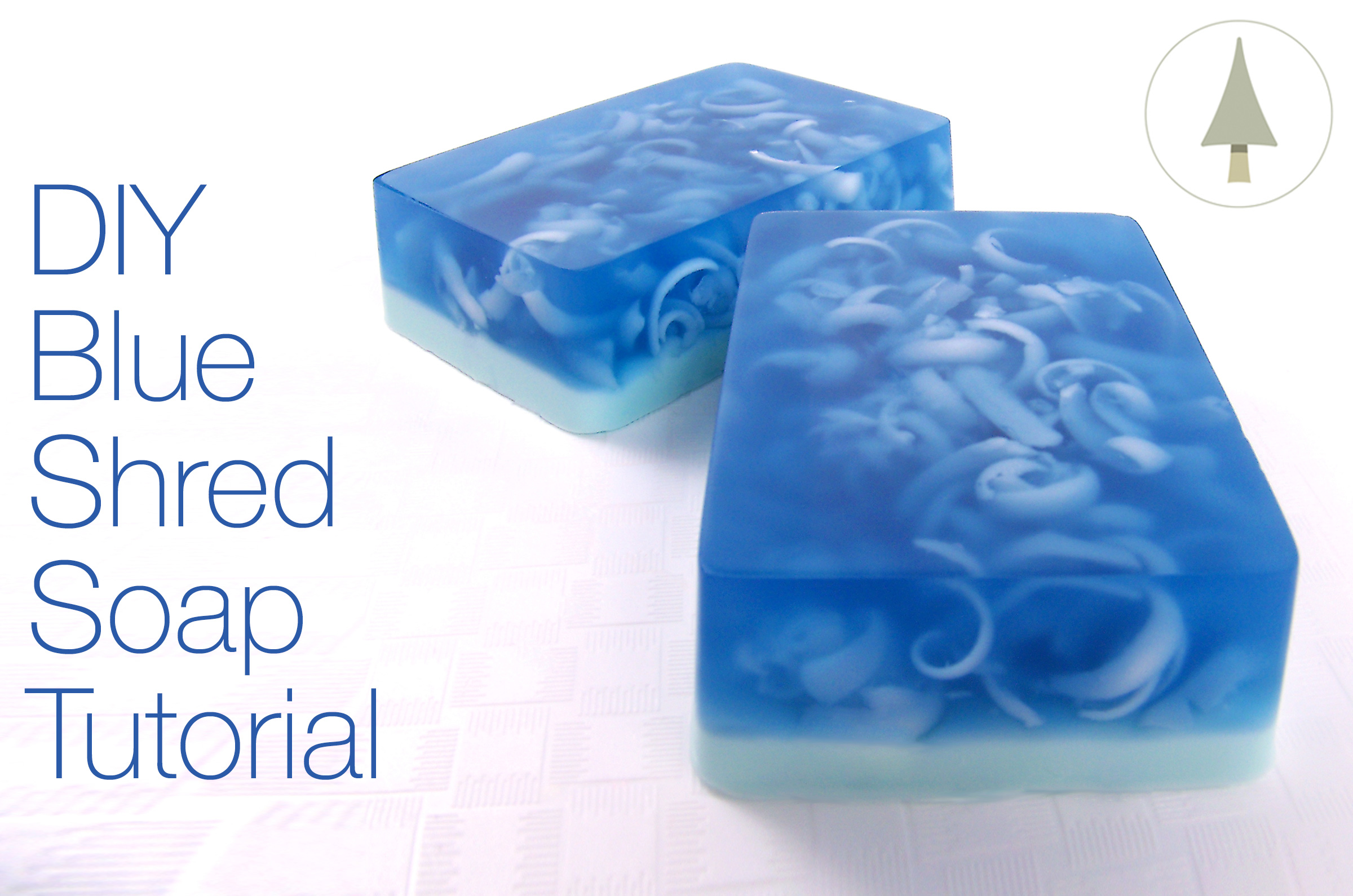 how to make blue shred soap