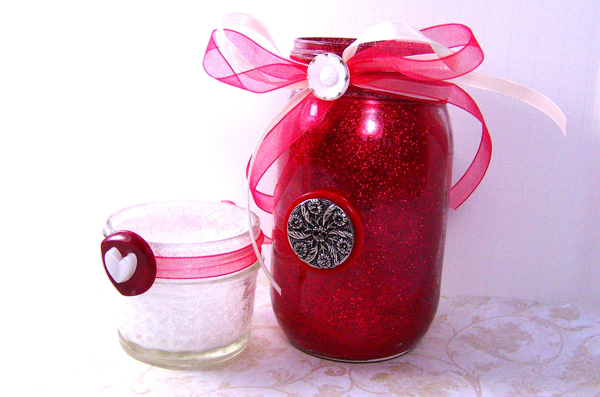 decorated jars