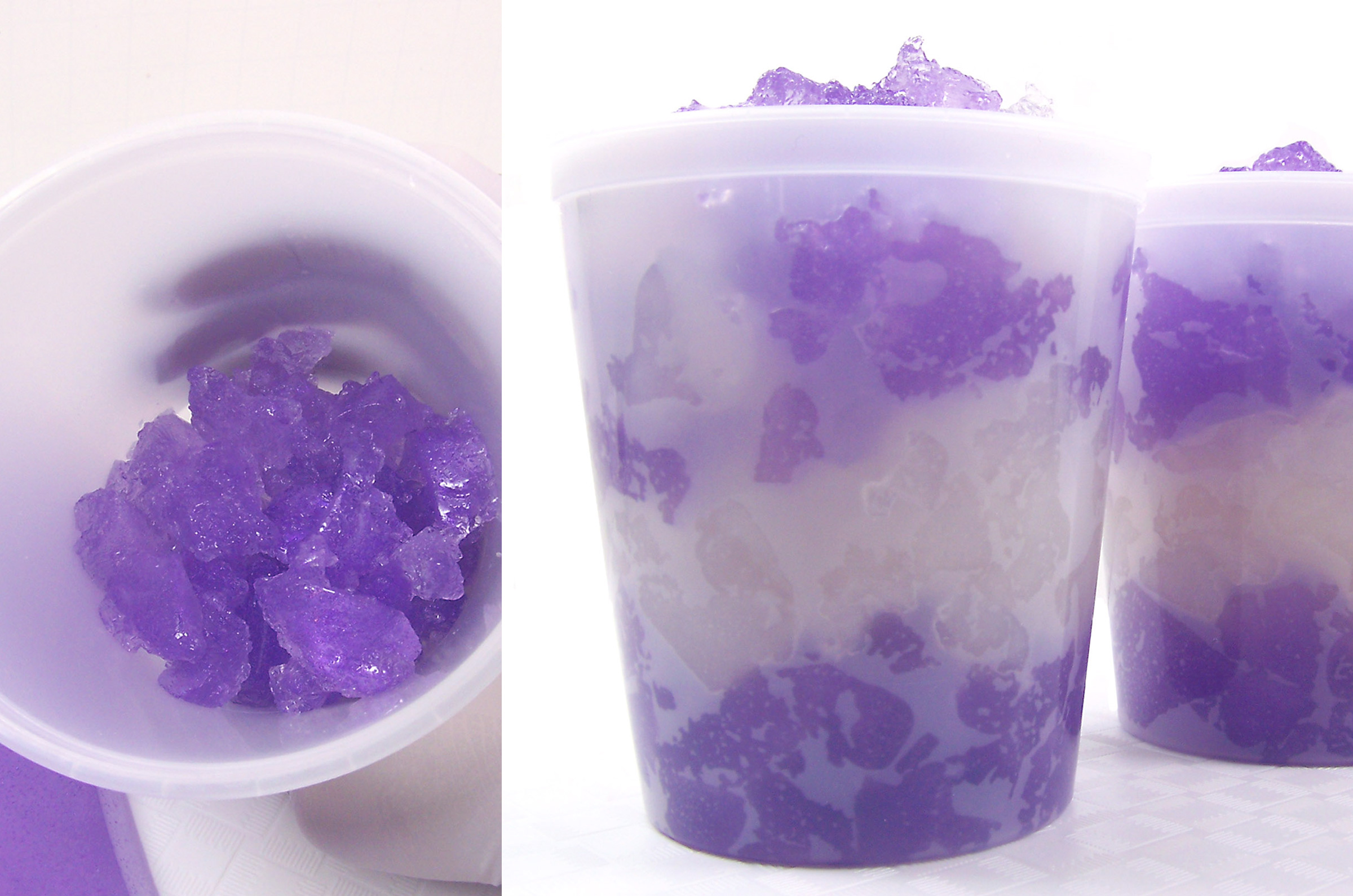 fill bottom of tub container