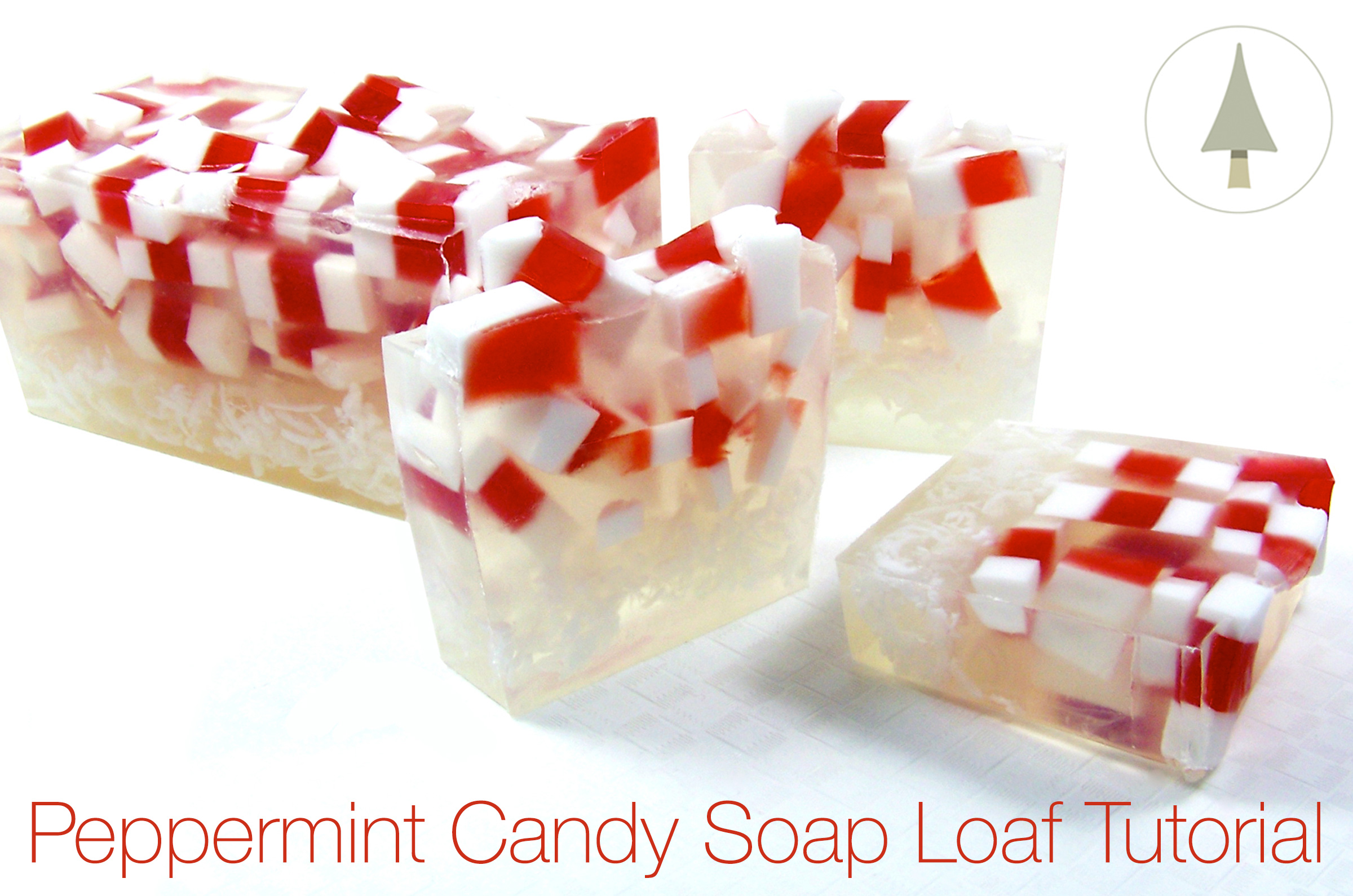 peppermint candy soap tutorial