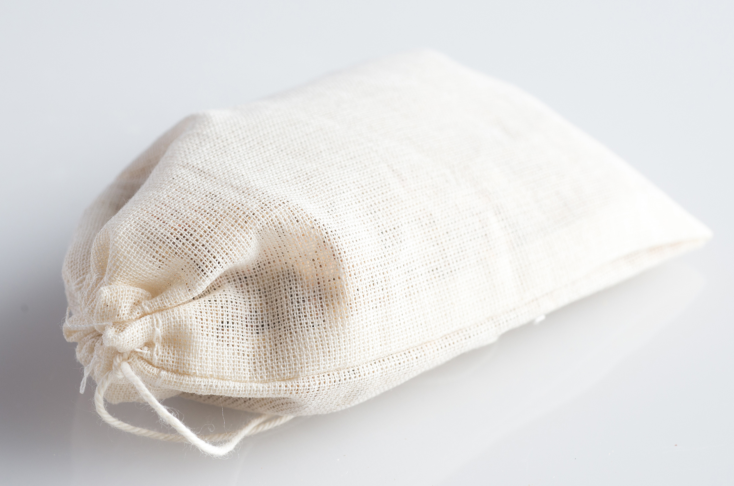 scented sachet in muslin bag